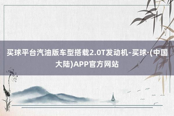 买球平台汽油版车型搭载2.0T发动机-买球·(中国大陆)APP官方网站