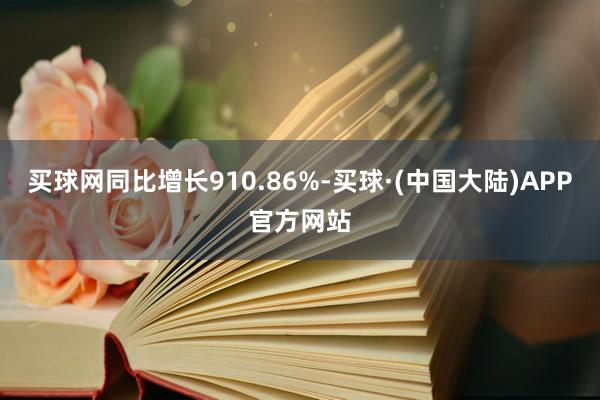 买球网同比增长910.86%-买球·(中国大陆)APP官方网站