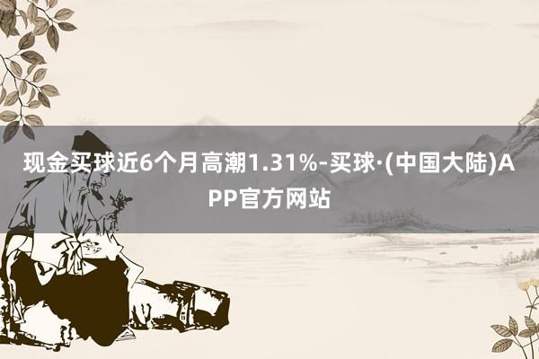 现金买球近6个月高潮1.31%-买球·(中国大陆)APP官方网站