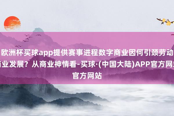 欧洲杯买球app提供赛事进程数字商业因何引颈劳动商业发展?从商业神情看-买球·(中国大陆)APP官方网站